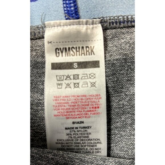 Gymshark Women's Gray & Blue Leggings Sz S Activewear Workout Yoga - Picture 3 of 6